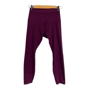 3/$25 Lorna Jane Lacer Cut Crop Tights Leggings SZ S